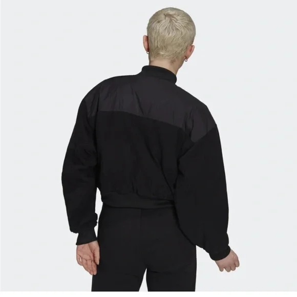 Adidas Black Warm Bomber Jacket M - Picture 3 of 11
